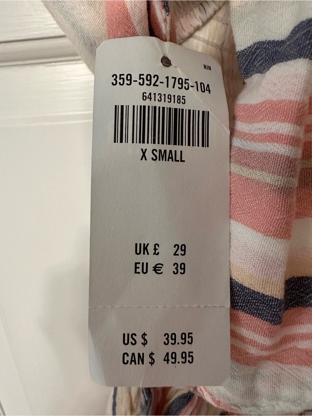 NWT Hollister Striped Smocked Romper with Open Back  Size XS - Picture 2 of 7